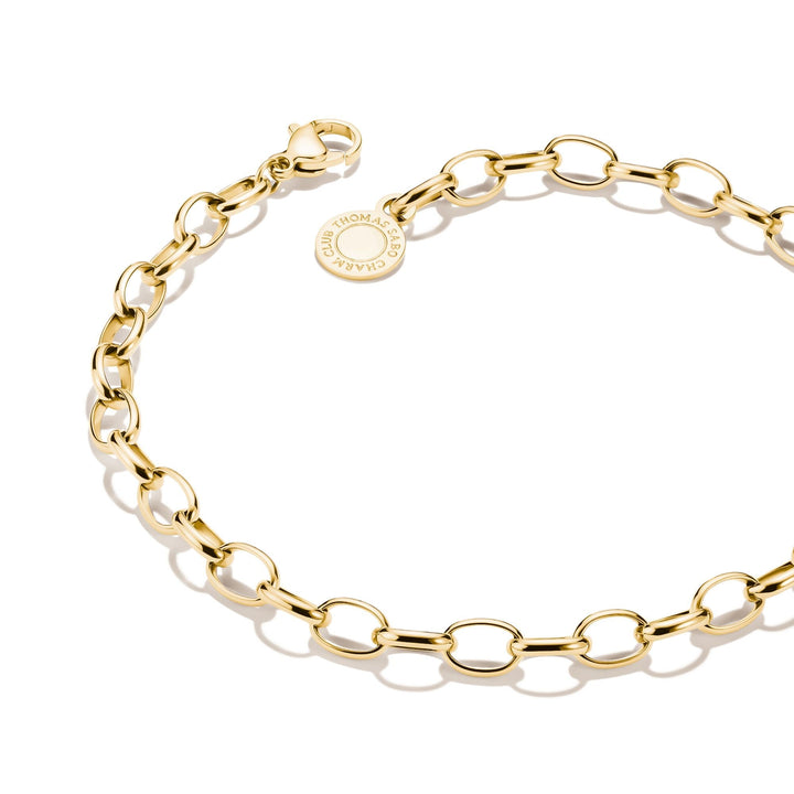 THOMAS SABO Gold-Tone Stainless Steel Charm Club Anchor Chain Bracelet