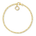 Charm Bracelet "Classic Fine Link" Gold Plated