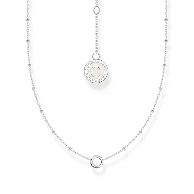 THOMAS SABO Member Charm Necklace with Round Pendant and Little Balls