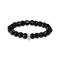 Charm bracelet Obsidian Oval Beads | The Jewellery Boutique Australia