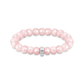 Charm bracelet  with rose quartz beads | The Jewellery Boutique Australia