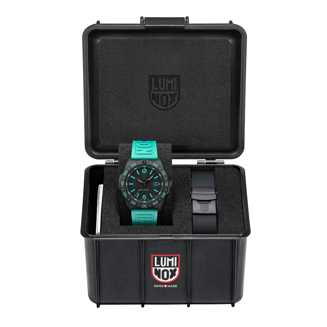 Luminox Pacific Diver Teal 44mm Limited Edition Watch Set