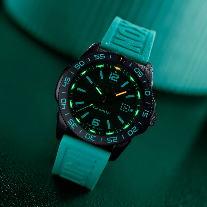 Luminox Pacific Diver Teal 44mm Limited Edition Watch Set