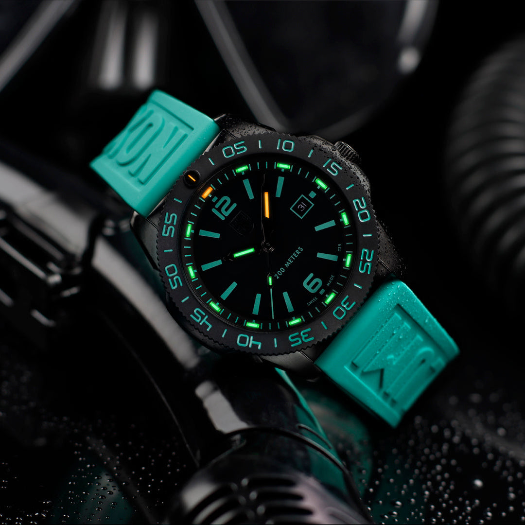Luminox Pacific Diver Teal 44mm Limited Edition Watch Set