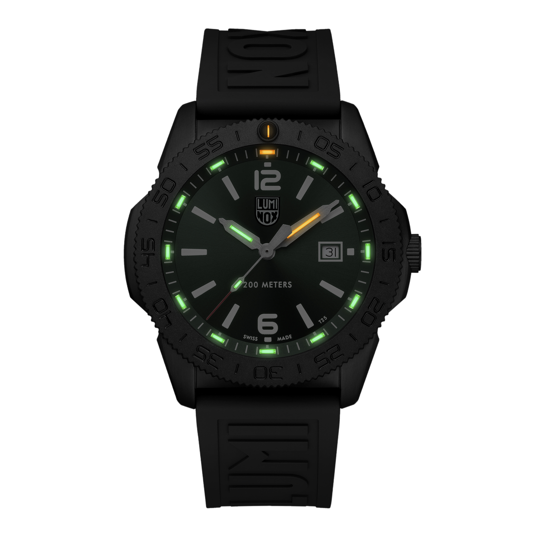 Luminox Pacific Diver Green Dial Black Steel 44mm Watch - XS.3137.B