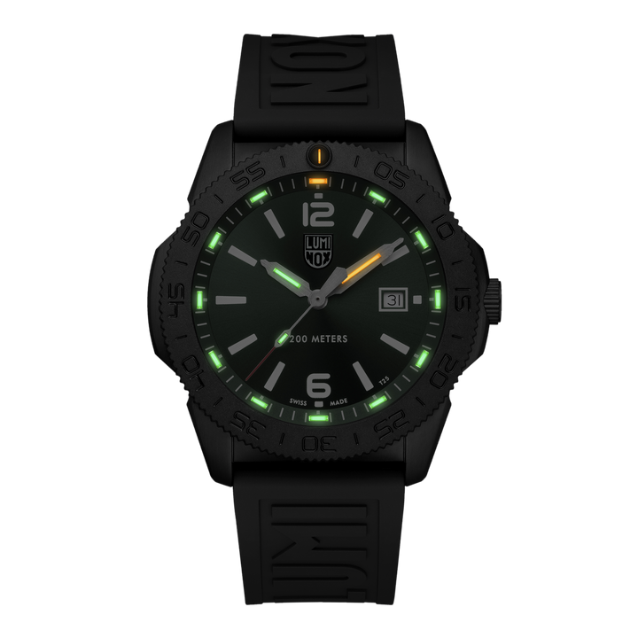 Luminox Pacific Diver Green Dial Black Steel 44mm Watch - XS.3137.B