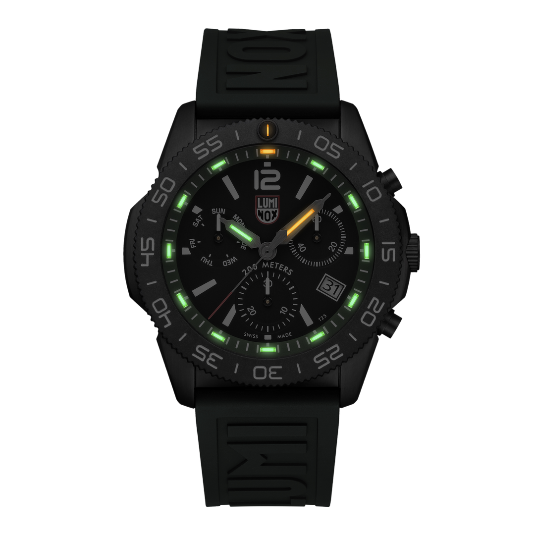 Pacific Diver Chronograph, 3140 Series Green 44mm Watch - XS.3147