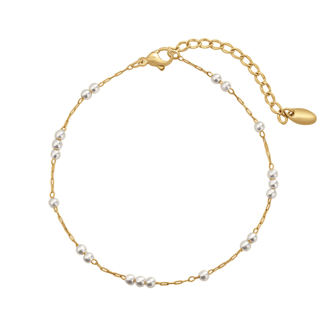 Opaline Intermittent Pearl Anklet