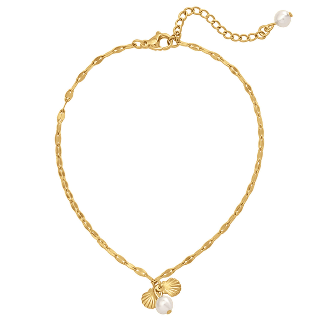 Drift Shell & Pearl Link Anklet
