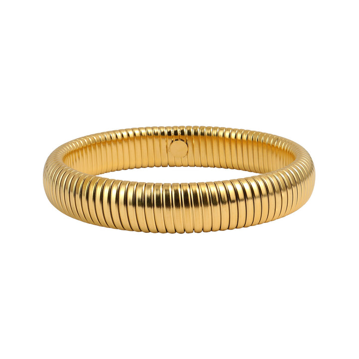 Dunes Gold Tone Stretch Bangle