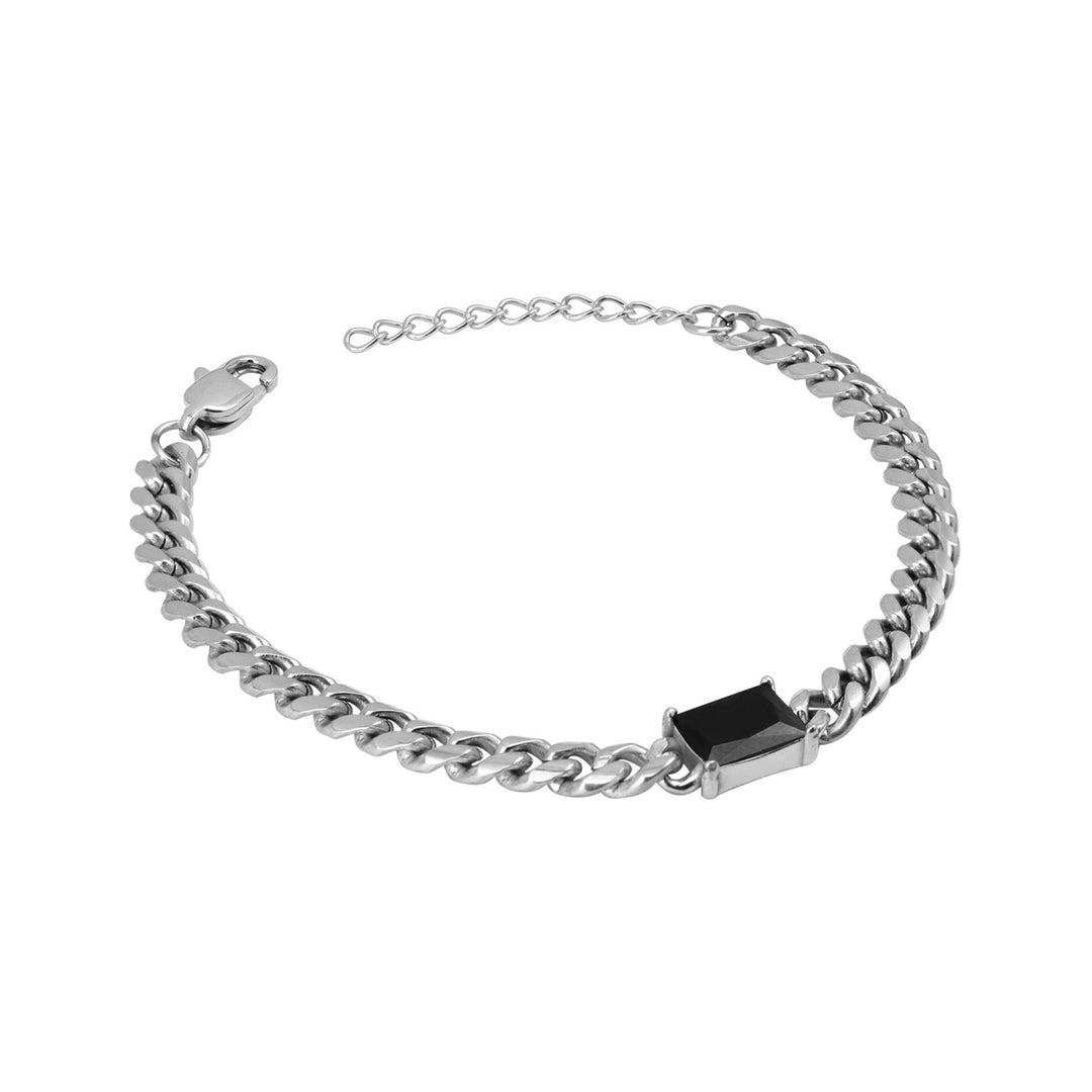 Aurora Cubic Zirconia Curb Link Bracelet