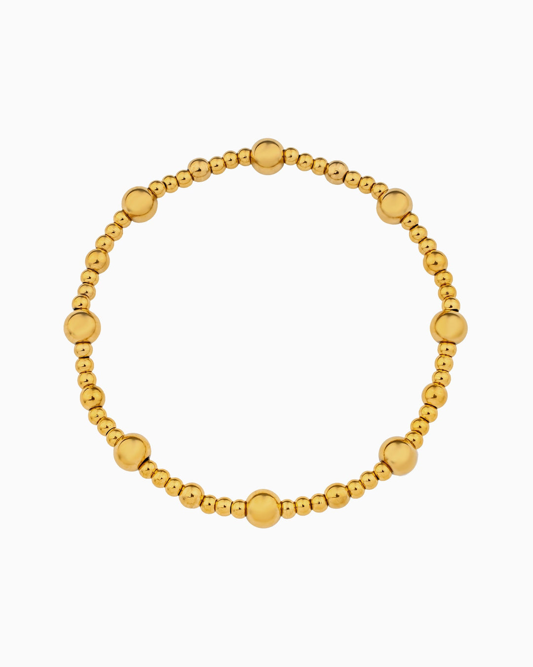 Solara Stretch Beaded Bracelet in Gold | Zoe Olivia Jewellery Australia