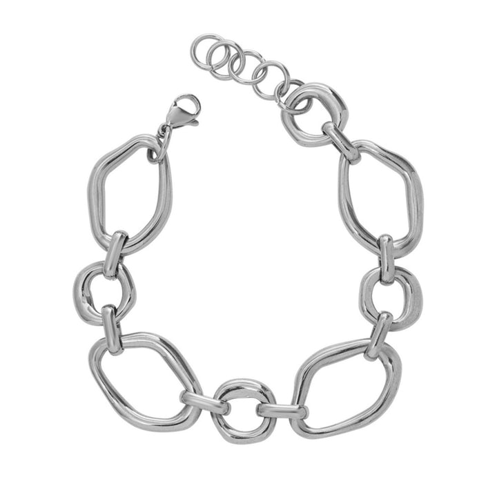 Muse Silver Organic Shaped Bracelet