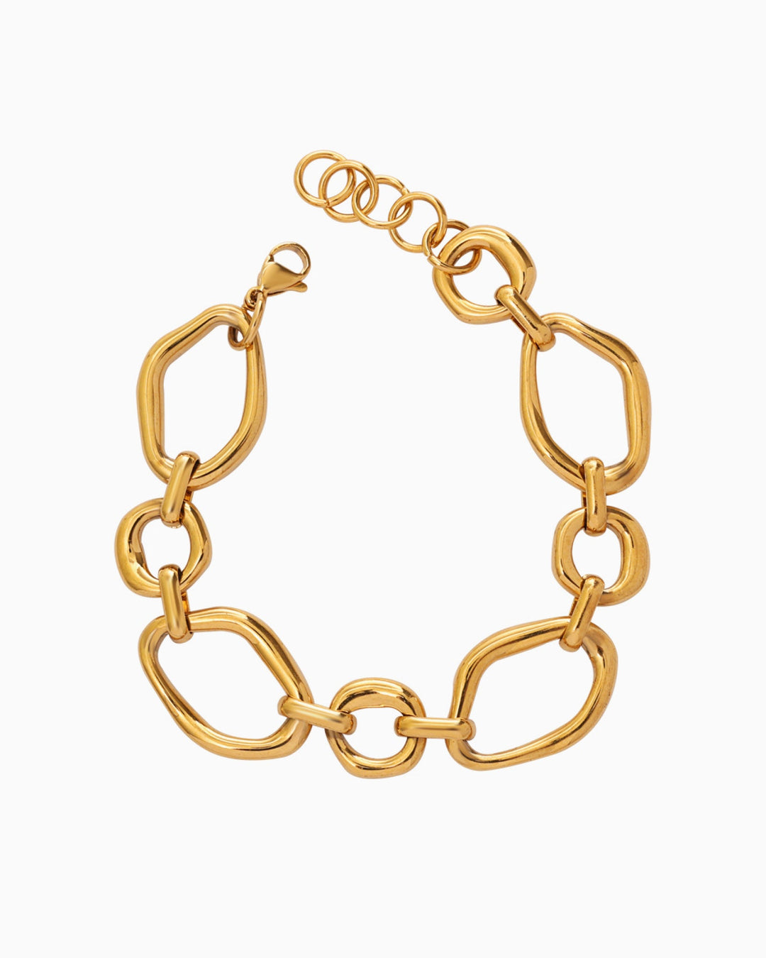 Muse Gold Organic Shaped Bracelet