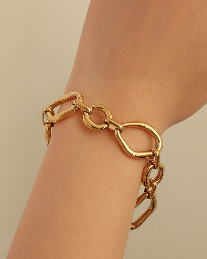 Muse Gold Organic Shaped Bracelet