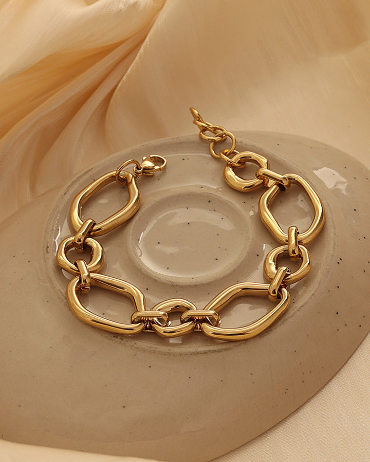Muse Gold Organic Shaped Bracelet