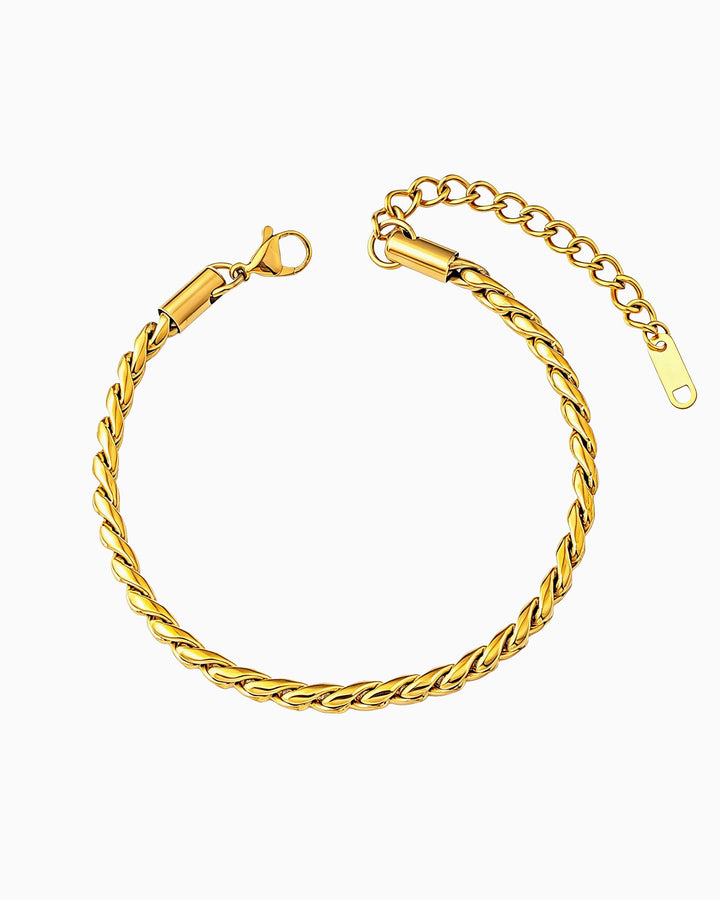 Essentials Gold Rope Twist Bracelet