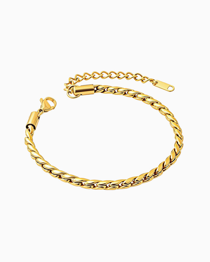 Essentials Gold Rope Twist Bracelet