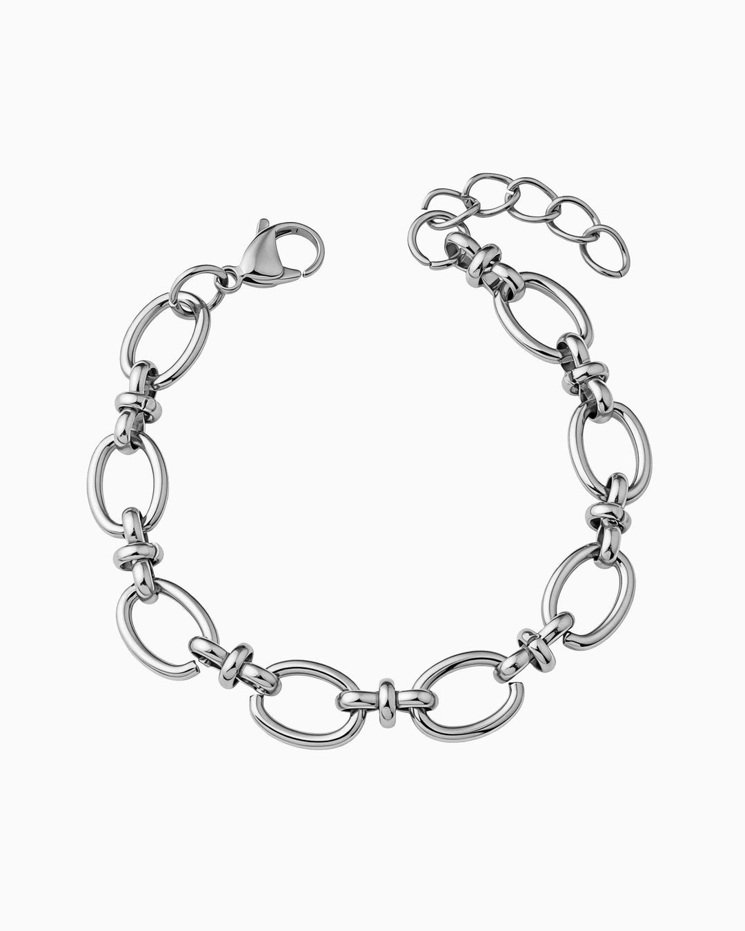 Muse Silver Large Intermittent Link Bracelet