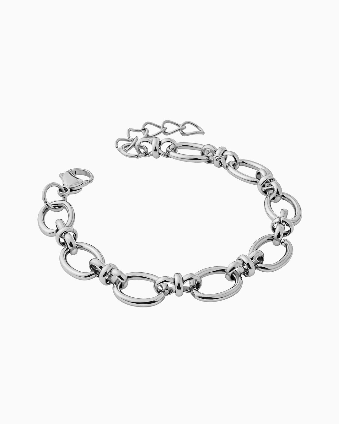 Muse Silver Large Intermittent Link Bracelet