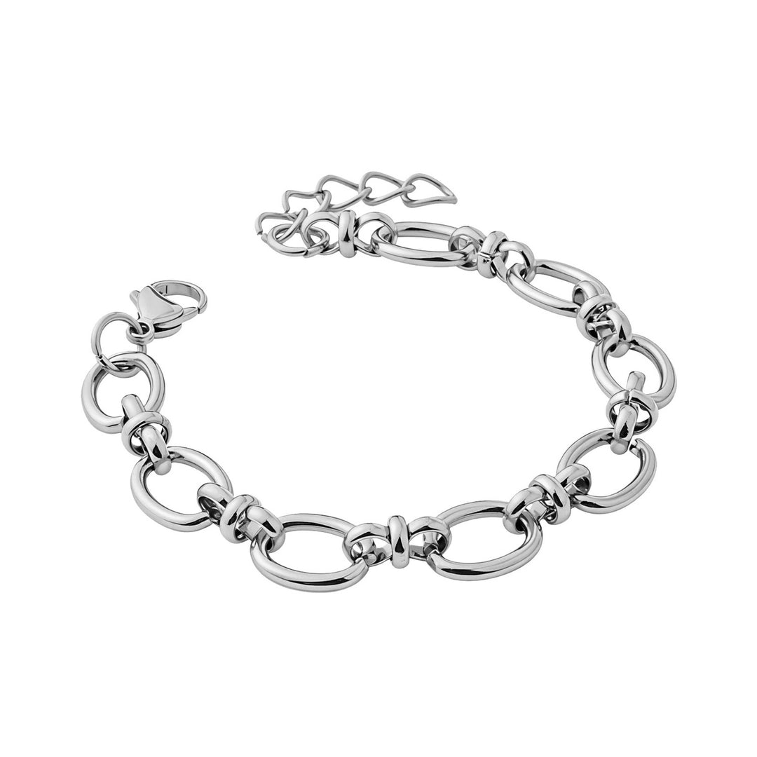 Muse Silver Large Intermittent Link Bracelet