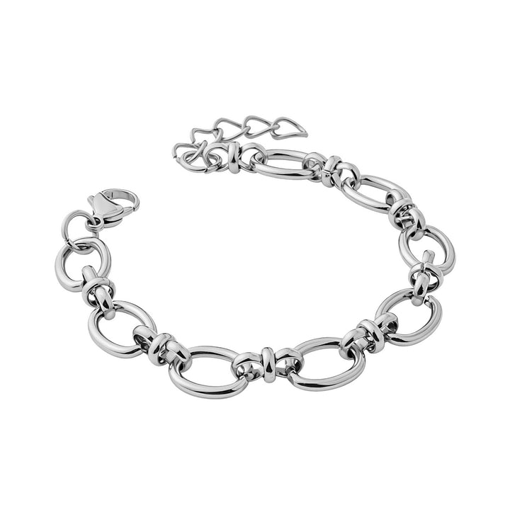 Muse Silver Large Intermittent Link Bracelet