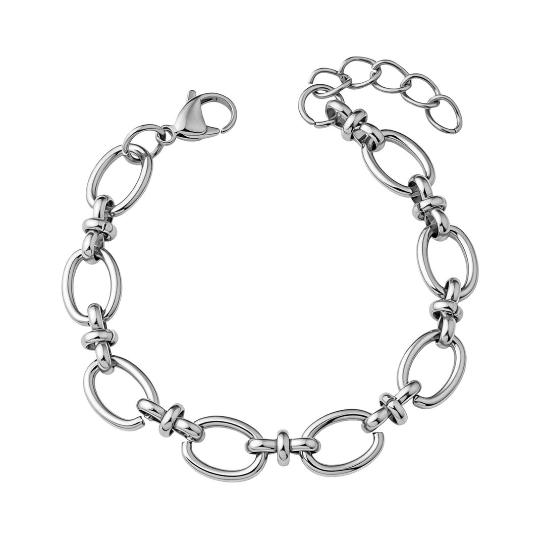 Muse Silver Large Intermittent Link Bracelet