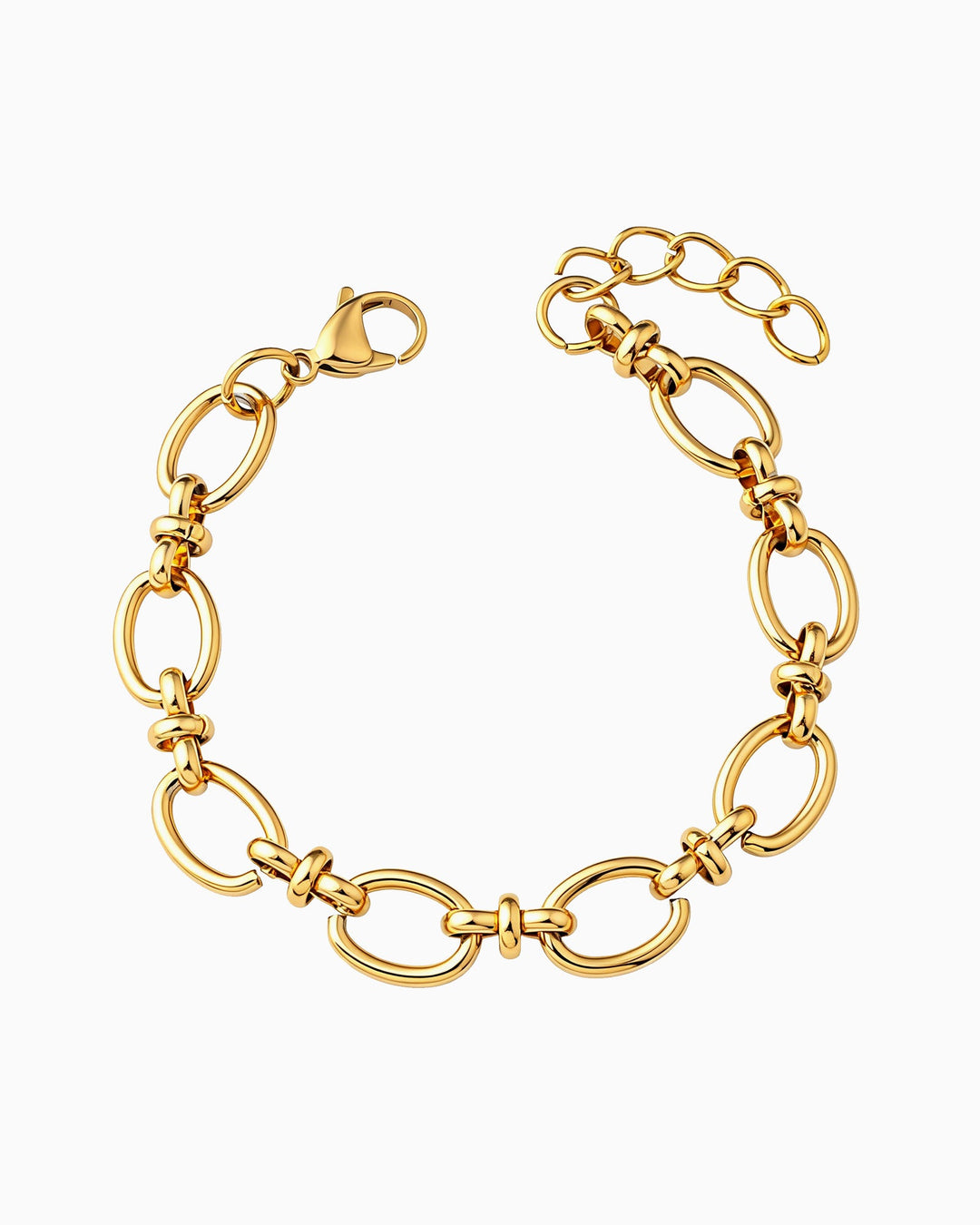 Muse Gold Large Intermittent Link Bracelet