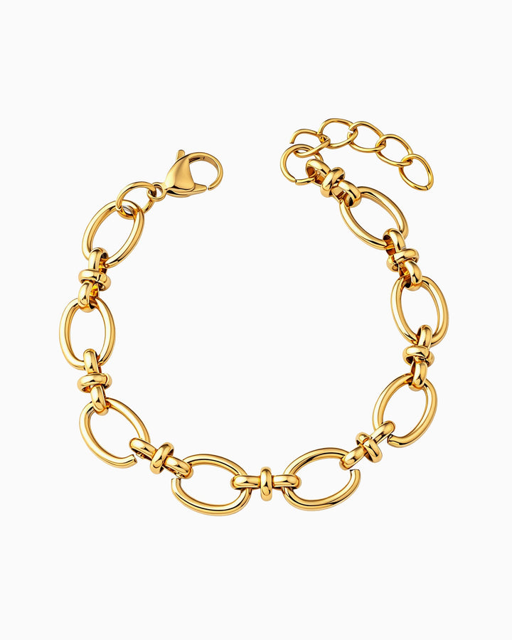 Muse Gold Large Intermittent Link Bracelet