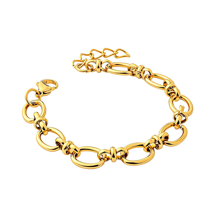 Muse Gold Large Intermittent Link Bracelet
