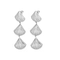 Drift Shell Drop Stud Earrings