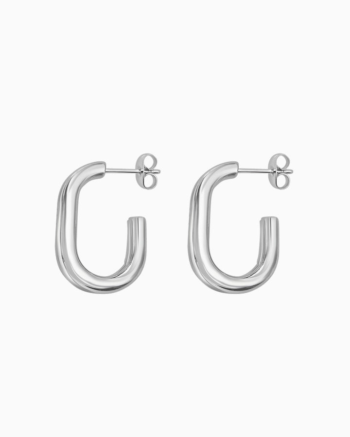 Cascada Open Double Hoop Stud Earrings | Zoe Olivia Jewellery Australia