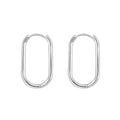 Essentials Oval Huggie Hoops