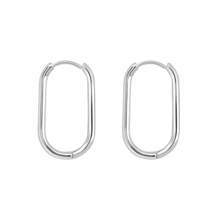 Essentials Oval Huggie Hoops