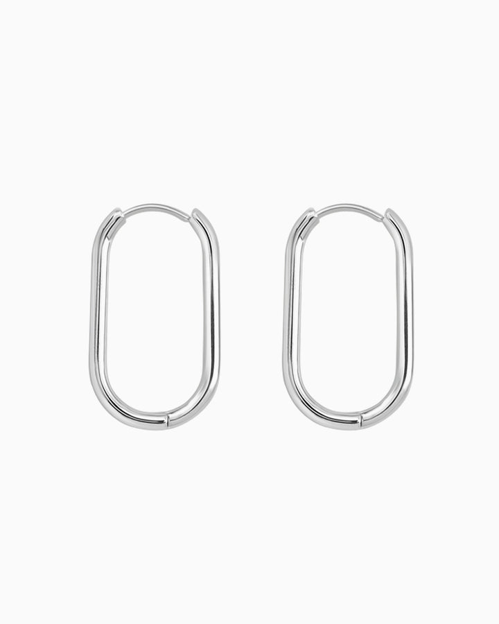 Essentials Oval Huggie Hoops | Zoe Olivia Jewellery Australia