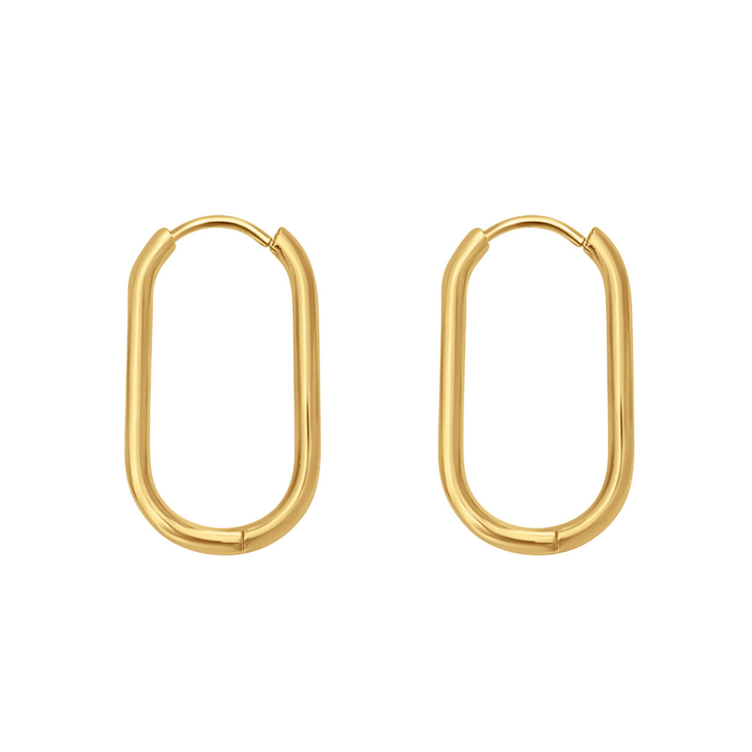 Essentials Oval Huggie Hoops