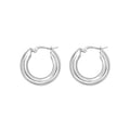 Essentials Sculpted Thick Hoops