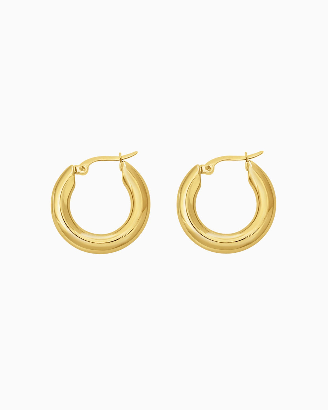 Essentials Sculpted Thick Hoops | Zoe Olivia Jewellery Australia