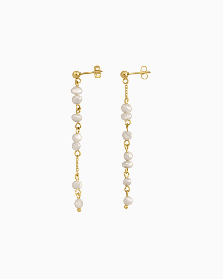 Opaline Freshwater Pearl Drop Stud Earrings | Zoe Olivia Jewellery Australia