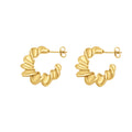 Drift Twisted Stud Hoops