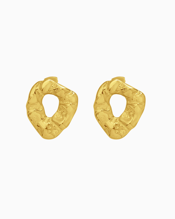 Cascada Organic Open Centre Stud Earrings | Zoe Olivia Jewellery Australia
