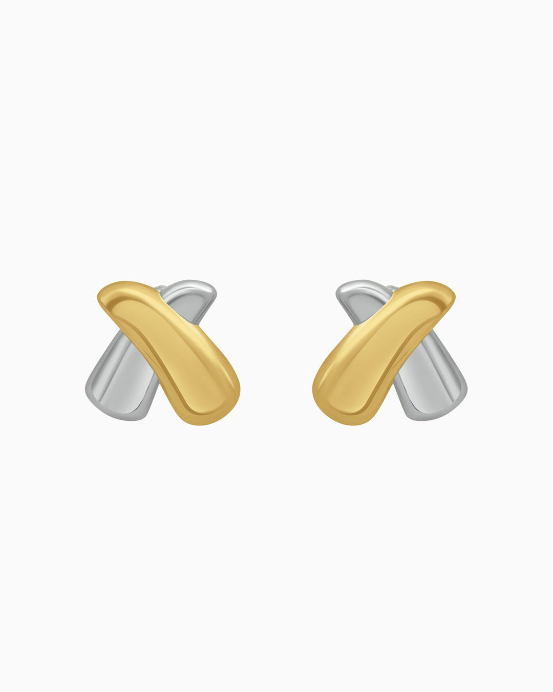 Dunes Crossover Stud Earrings | Zoe Olivia Jewellery Australia