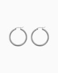 Essentials Thin Tubular Classic Hoops | Zoe Olivia Jewellery Australia