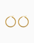 Essentials Thin Tubular Classic Hoops | Zoe Olivia Jewellery Australia