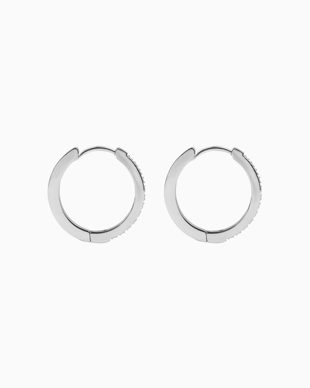 Classic Pavé Cubic Zirconia Hoops | Zoe Olivia Jewellery Australia