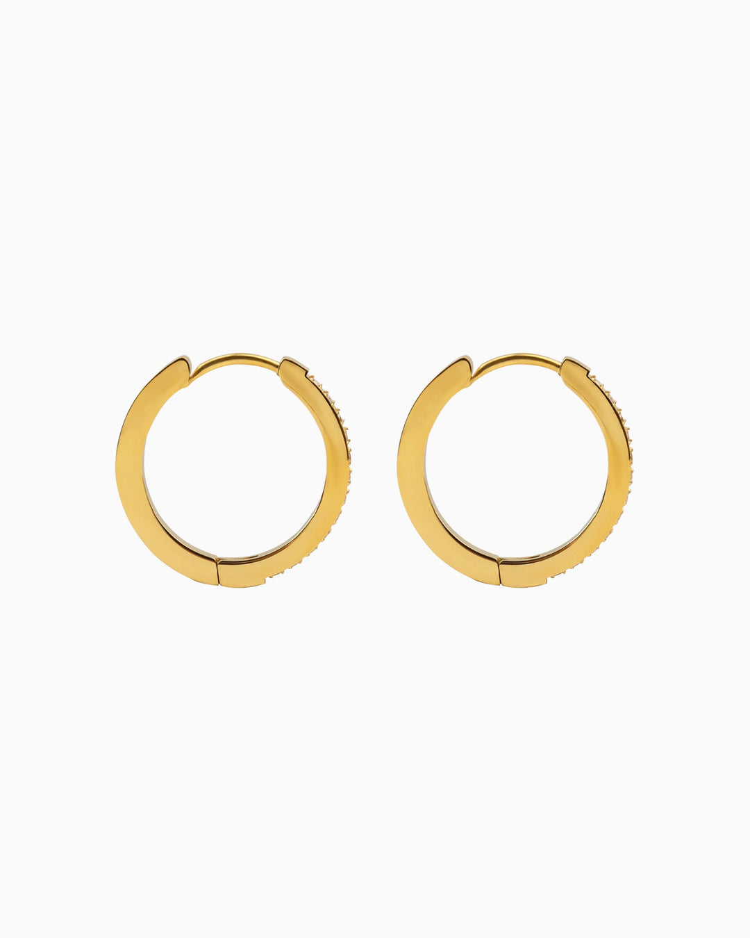 Classic Pavé Cubic Zirconia Hoops | Zoe Olivia Jewellery Australia