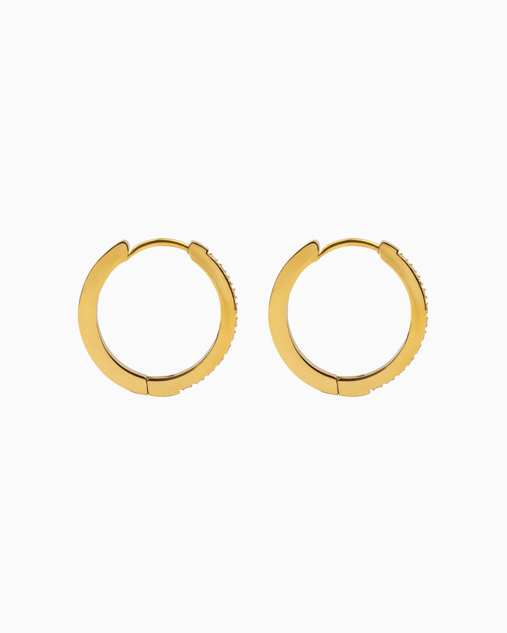 Classic Pavé Cubic Zirconia Hoops | Zoe Olivia Jewellery Australia