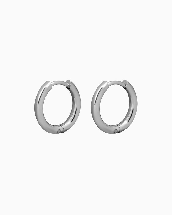 Essentials Medium Tubular Classic Hoops | Zoe Olivia Jewellery Australia