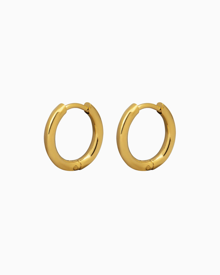 Essentials Medium Tubular Classic Hoops | Zoe Olivia Jewellery Australia