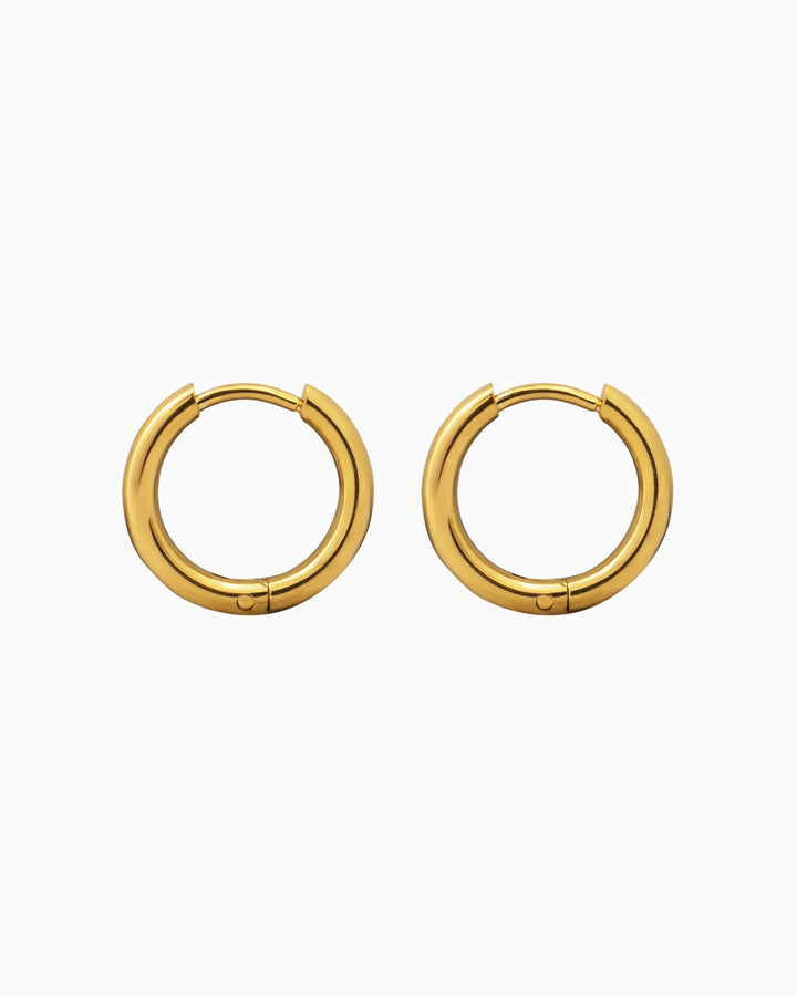 Essentials Medium Tubular Classic Hoops | Zoe Olivia Jewellery Australia